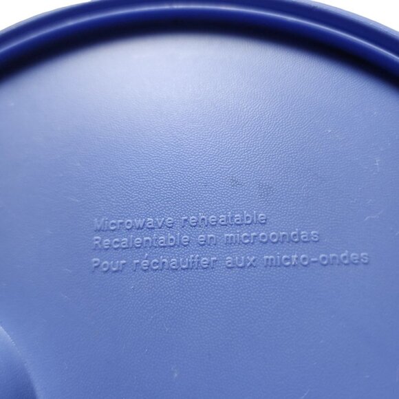 VTG Tupperware Rock N Serve Replacement Seal #3702A-2 Blue Yellow - Picture 5 of 5